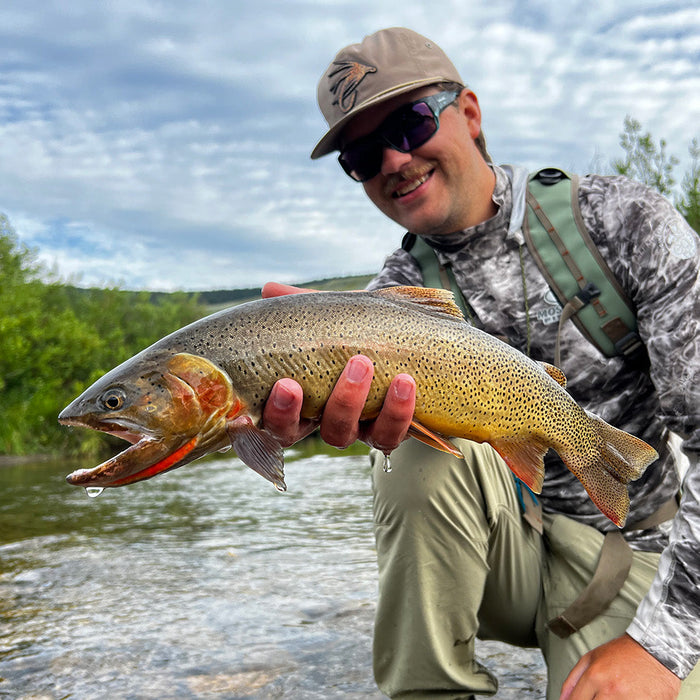 Xavier with a saucy trout