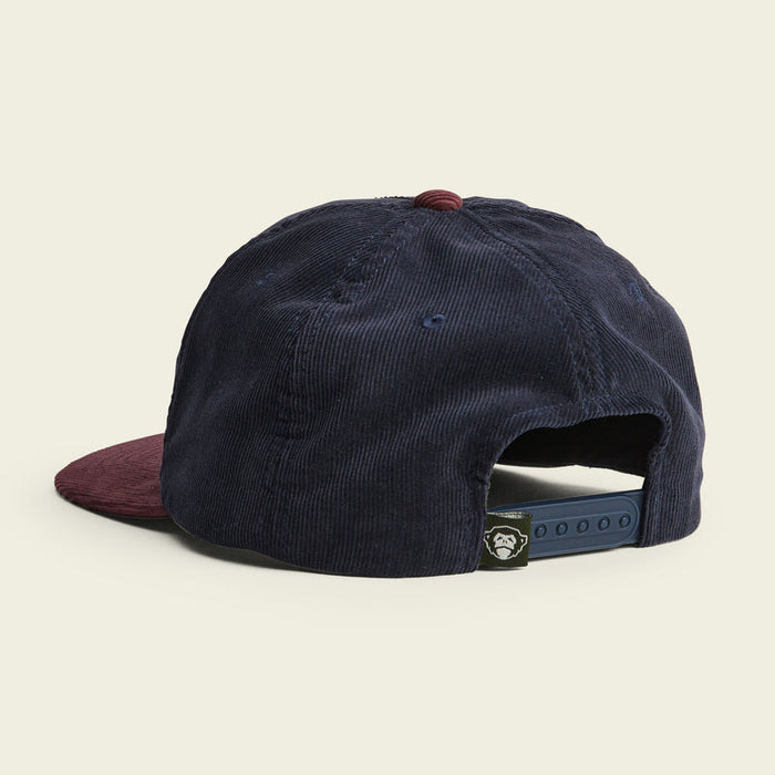 Howler Unstructured Snapback Hat Howler Script Navy/Burgundy