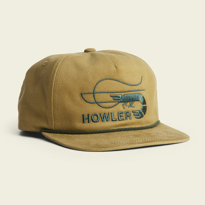 Howler Unstructured Snapback Hat Skrimp Bitish Khaki