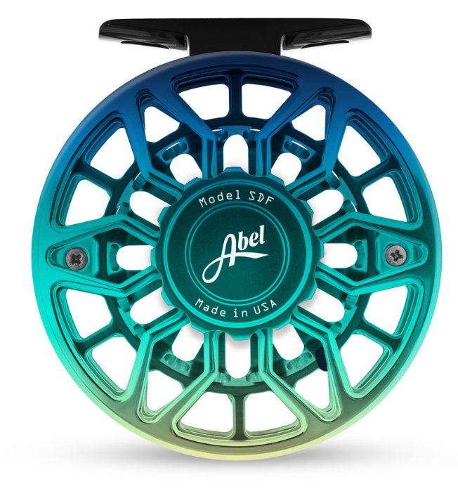 Abel SDS 7/8 Ported Fly Reel - Flats Fade - Platinum Handle