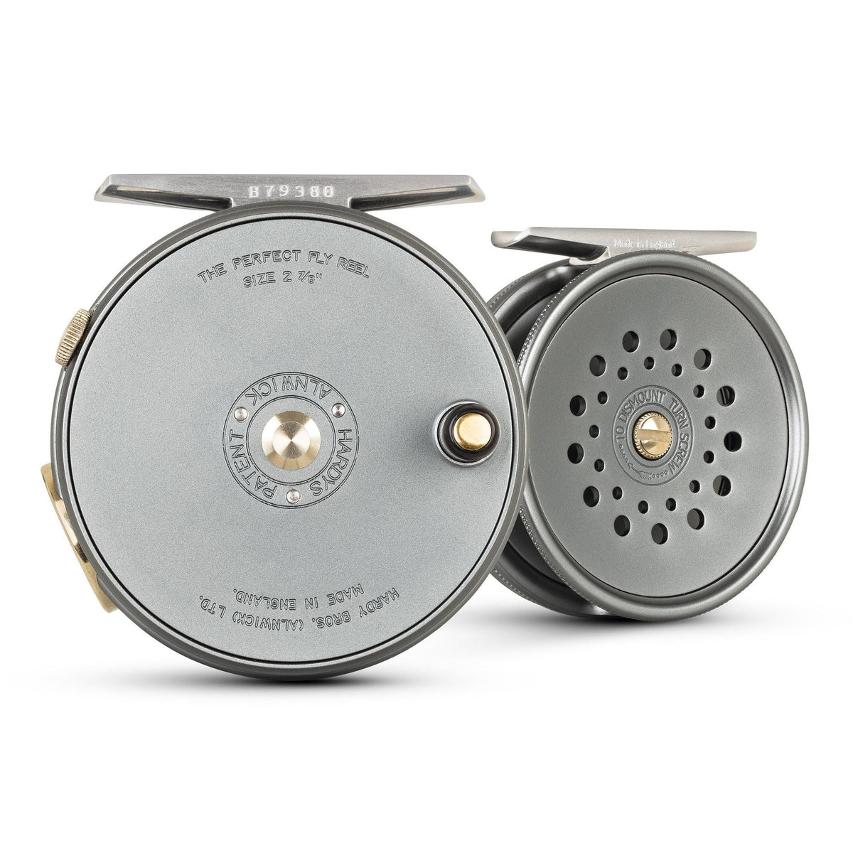 Hardy Marquis Salmon No3 classic fly reel + s/spool, counterbalance weights  and Hardy case