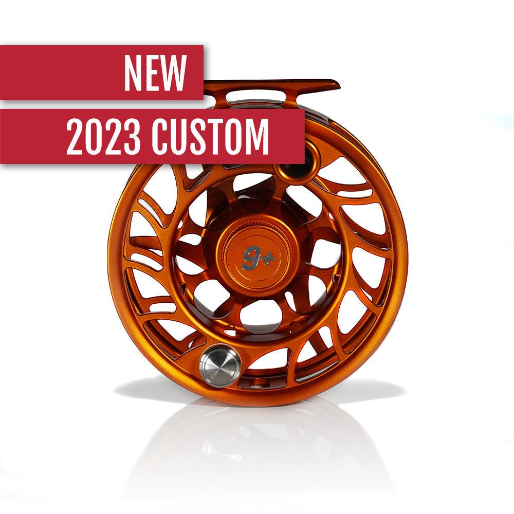 Hatch Iconic 9 Plus Fly Reel - Campfire Orange