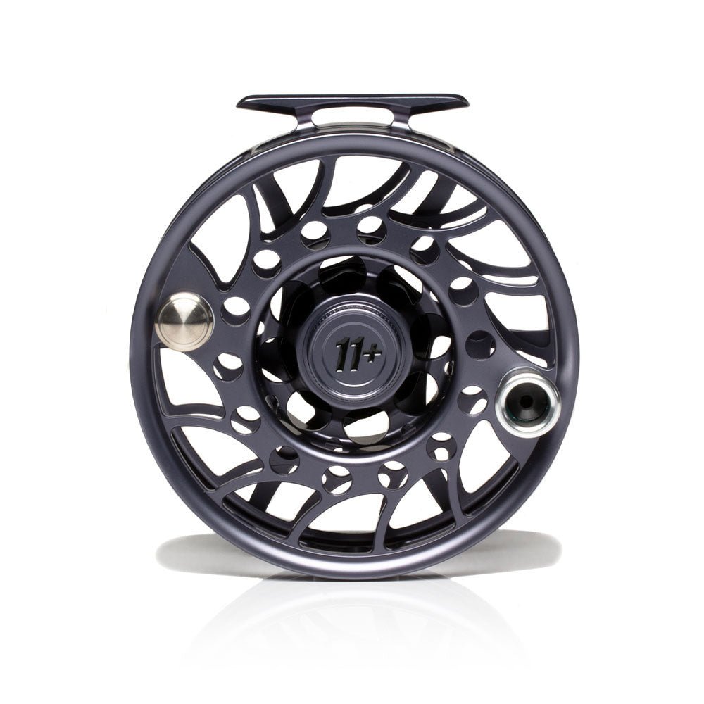 Hatch Iconic 11 Plus Mid Arbor Fly Reel - Black/Silver