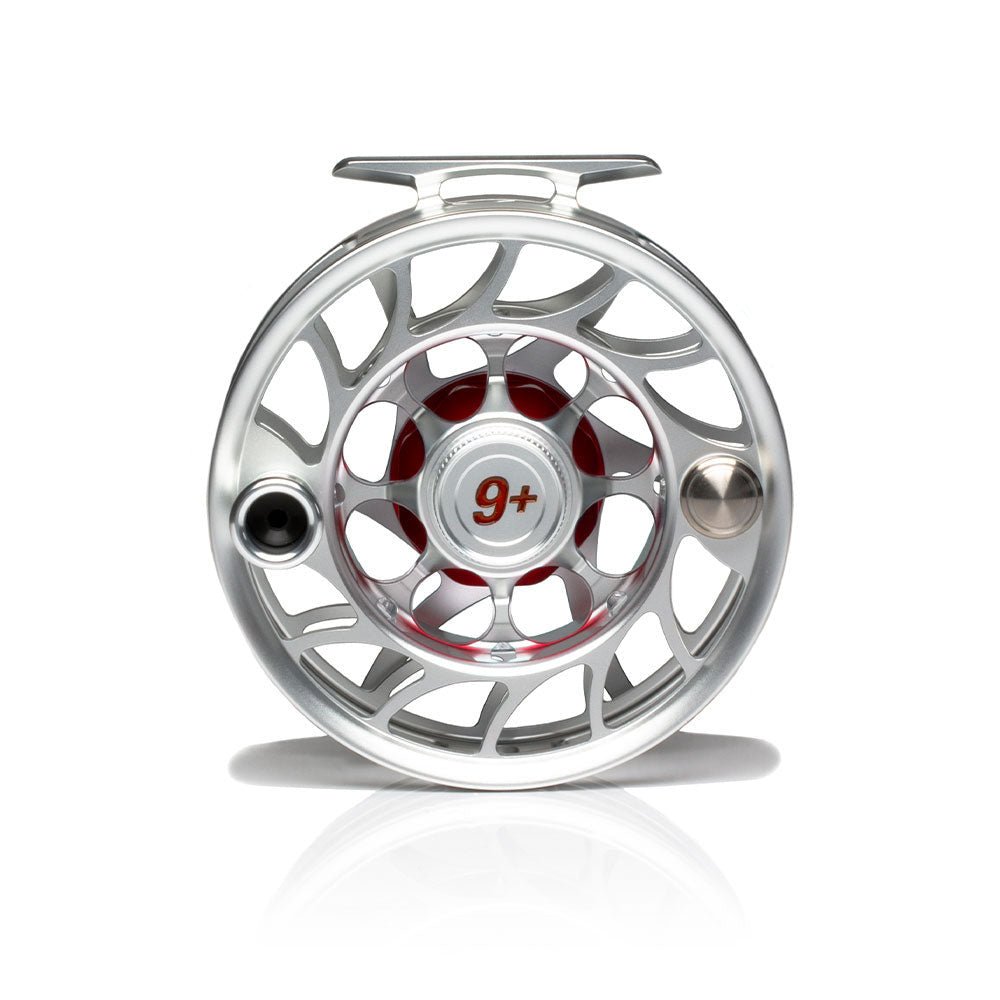 Hatch Iconic 9 Plus Large Arbor Fly Reel - Clear/Red